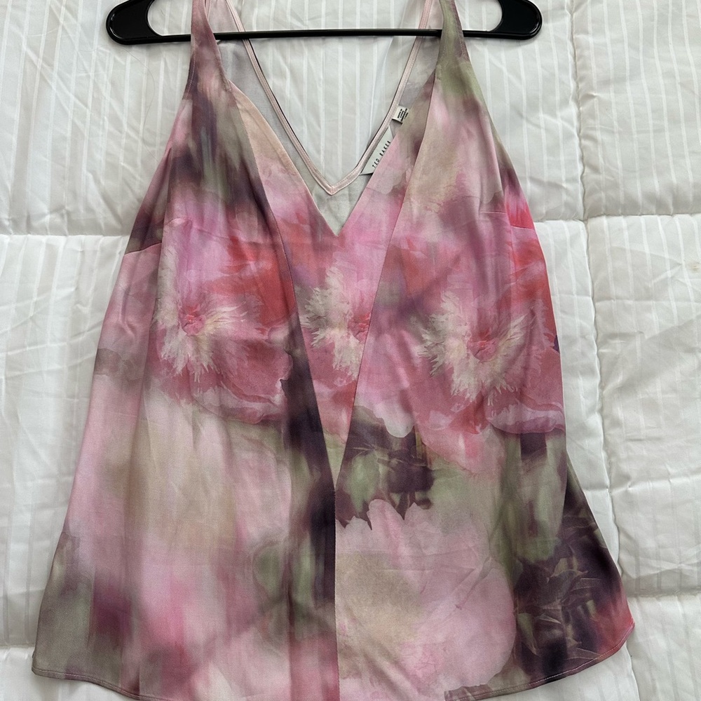 Ted Baker Floral Pink Sleeveless Top